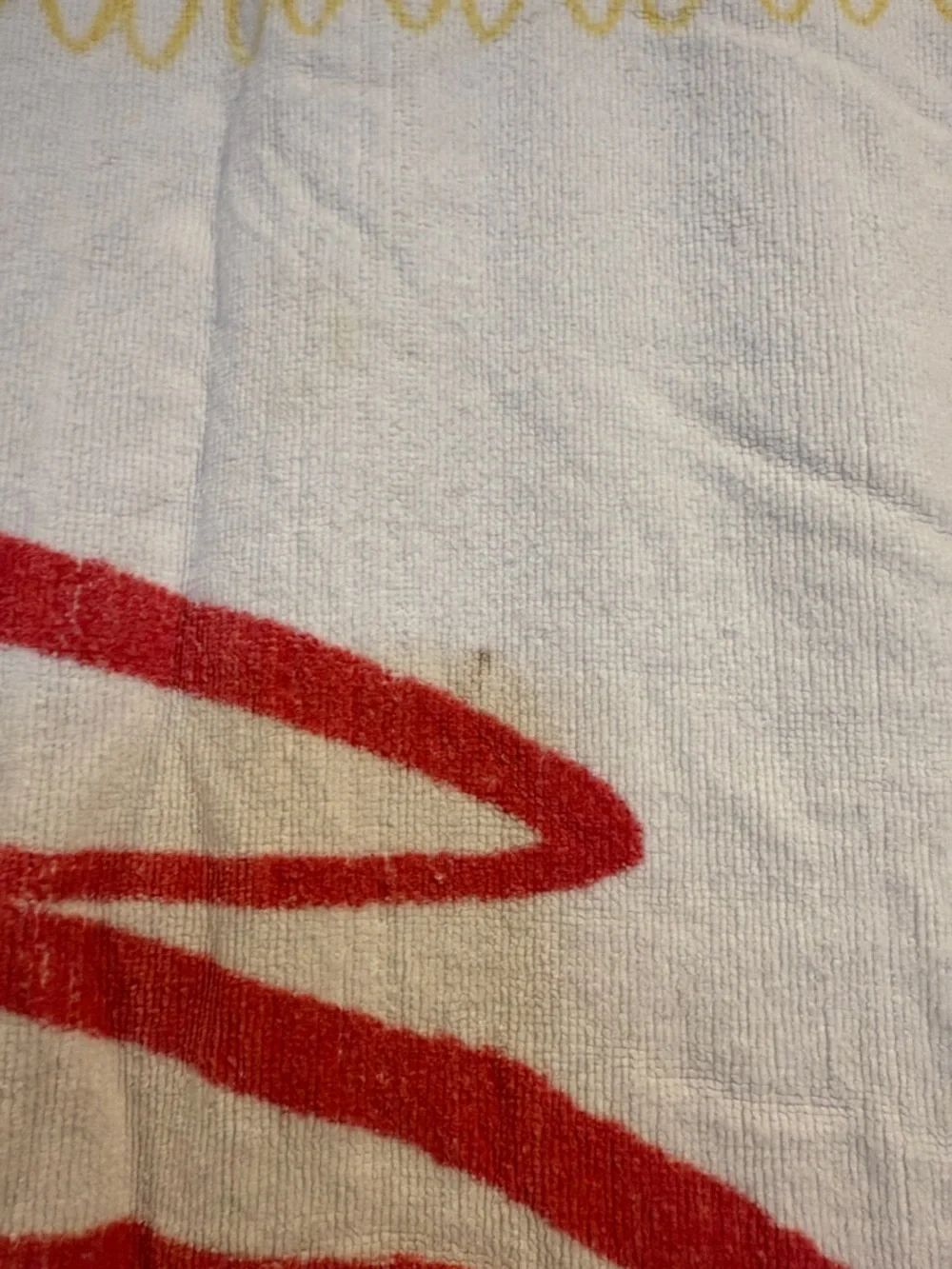 McDonald's Red Script Logo Towel with Yellow Border